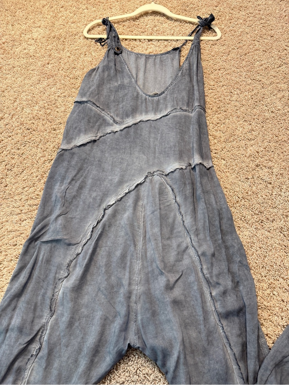 NWOT Free People Slouchy Relaxed Act Natural Shapeless Harem Romper One Piece XS - Picture 6 of 16